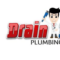 Drain doctors plumbing & rooter logo