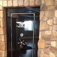 safe room,panic room,gun vault,storm shelter doors logo